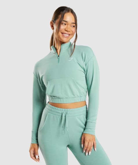 Women's Gymshark Training Pippa Sweatshirts Turquoise | CA 8175AD